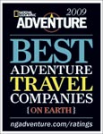 Andes Andeventures awarded Best Adventure Travel Companies 2009 by the editors of National Geographic ADVENTURE magazine.