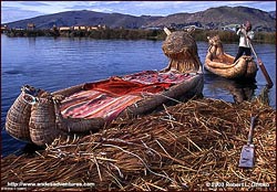 Reed boats, Uros Islands